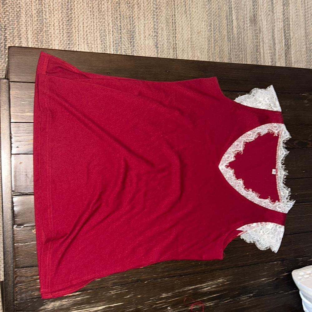Red comfy top